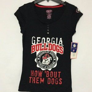 Georgia Bulldogs Women Shirt sz M NWT Sleeveless